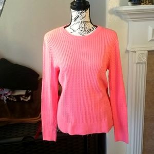 Jeanne Pierre 100% Cotton Sweater Medium